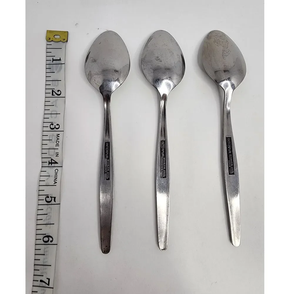 Interpur INR3 Soup Spoon Stainless Steel Korea - 3‎ Pieces